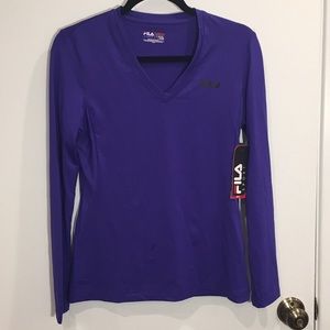 NWT Fila Sport Long Sleeve Workout Top